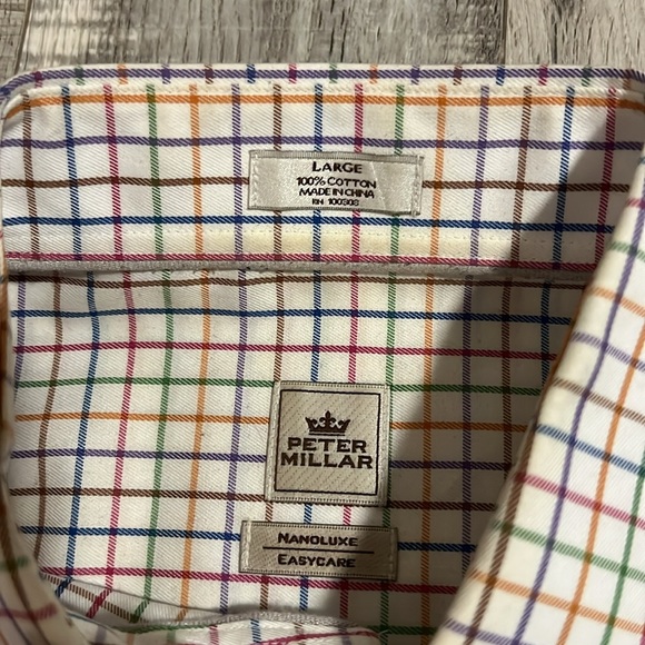 Peter Millar Multi Color Plaid Shirt - Picture 4 of 10